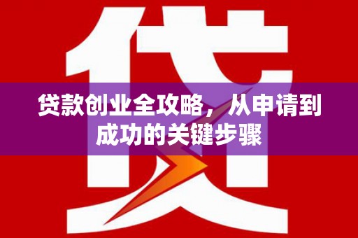 卓兰贷款创业全攻略，从申请到成功的关键步骤
