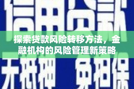 卓兰探索贷款风险转移方法，金融机构的风险管理新策略