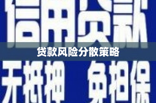 卓兰贷款风险分散策略