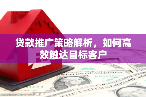 卓兰贷款推广策略解析，如何高效触达目标客户