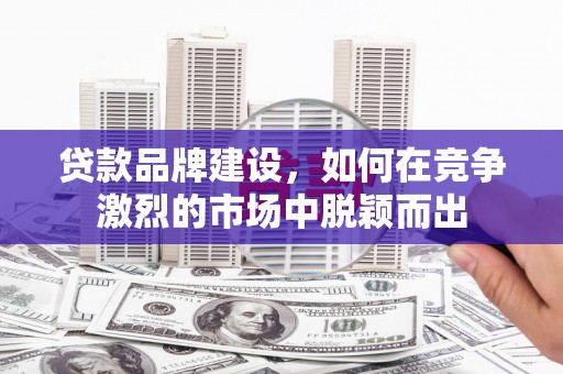 卓兰贷款品牌建设，如何在竞争激烈的市场中脱颖而出