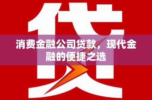 卓兰消费金融公司贷款，现代金融的便捷之选