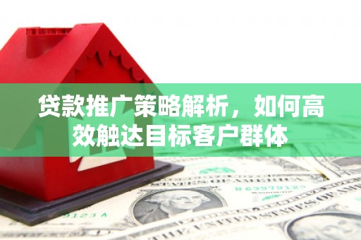 卓兰贷款推广策略解析，如何高效触达目标客户群体