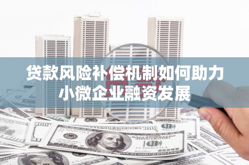 卓兰贷款风险补偿机制如何助力小微企业融资发展