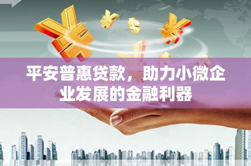 卓兰平安普惠贷款，助力小微企业发展的金融利器