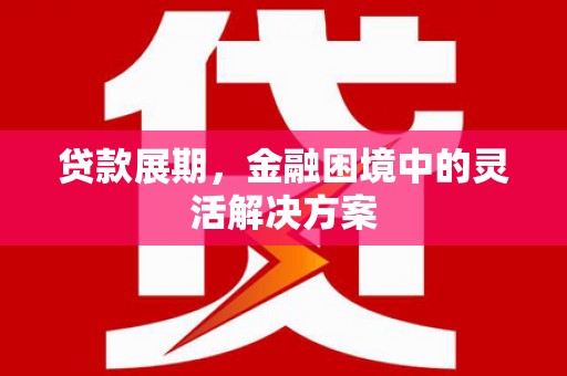 卓兰贷款展期，金融困境中的灵活解决方案