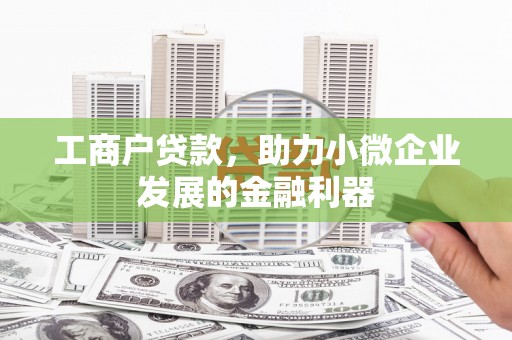 卓兰工商户贷款，助力小微企业发展的金融利器