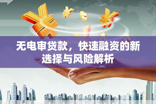 卓兰无电审贷款，快速融资的新选择与风险解析