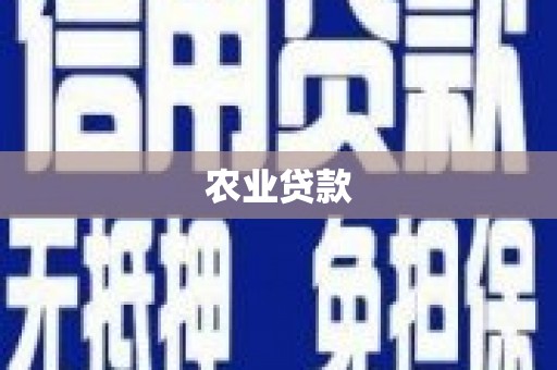 卓兰农业贷款