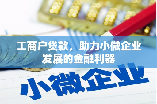 卓兰工商户贷款，助力小微企业发展的金融利器