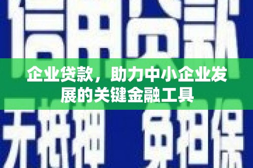 卓兰企业贷款，助力中小企业发展的关键金融工具
