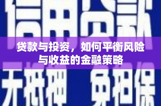 卓兰贷款与投资，如何平衡风险与收益的金融策略